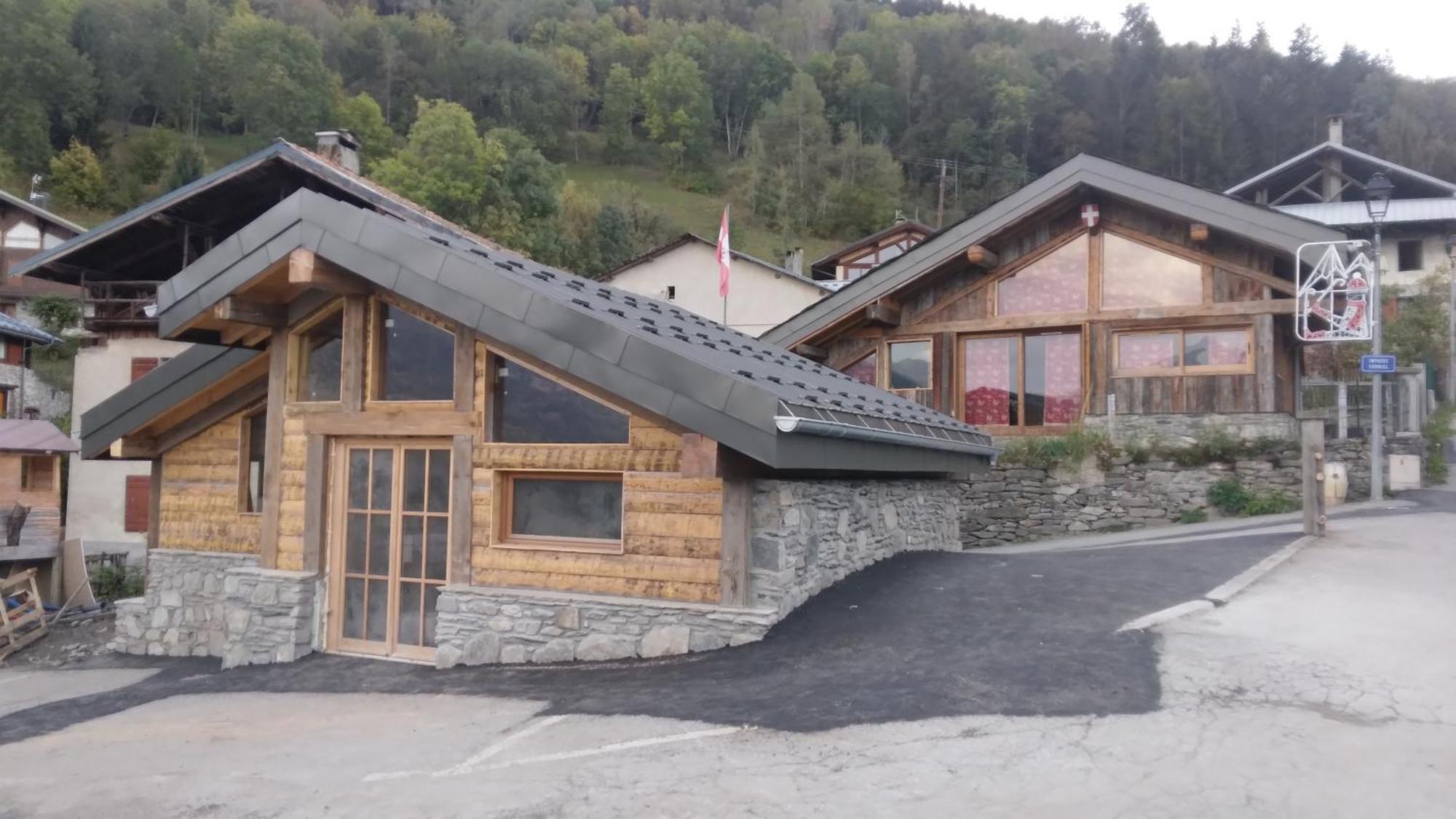 Chalet Balneo Billard La Plagne Savoie Vue Top Exterior foto